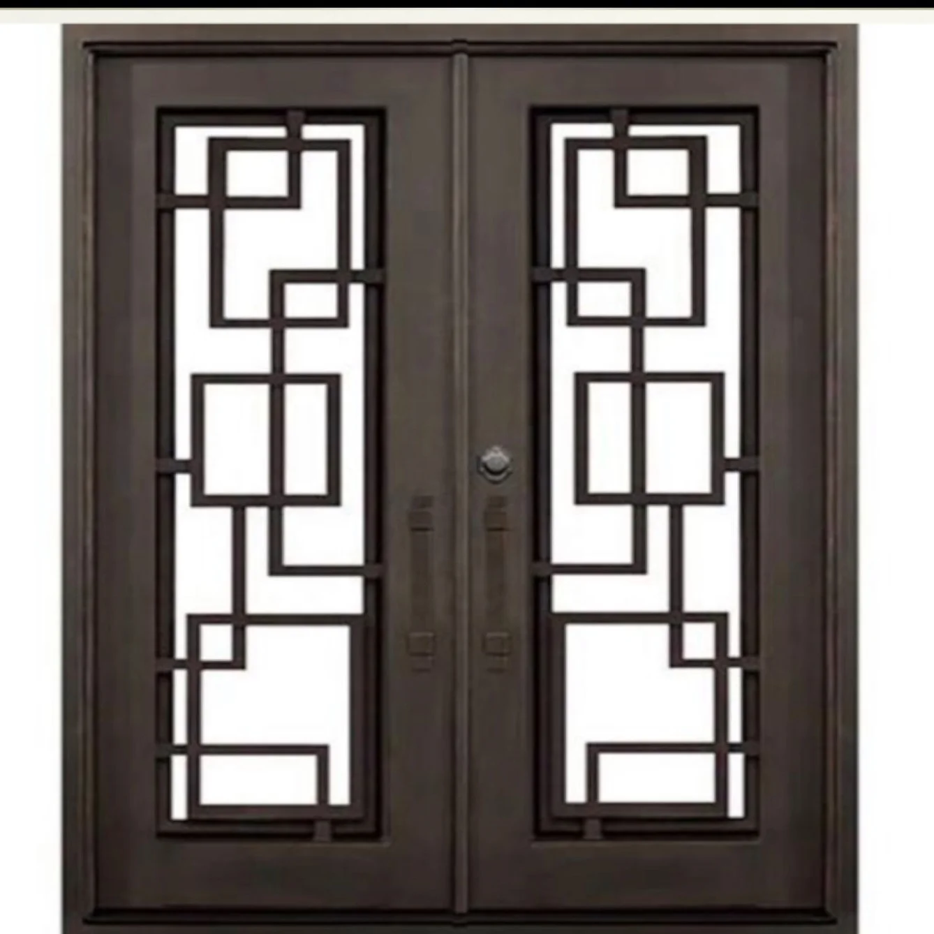 Outdoor Double front door designs wrought iron door  designs entry iron door
