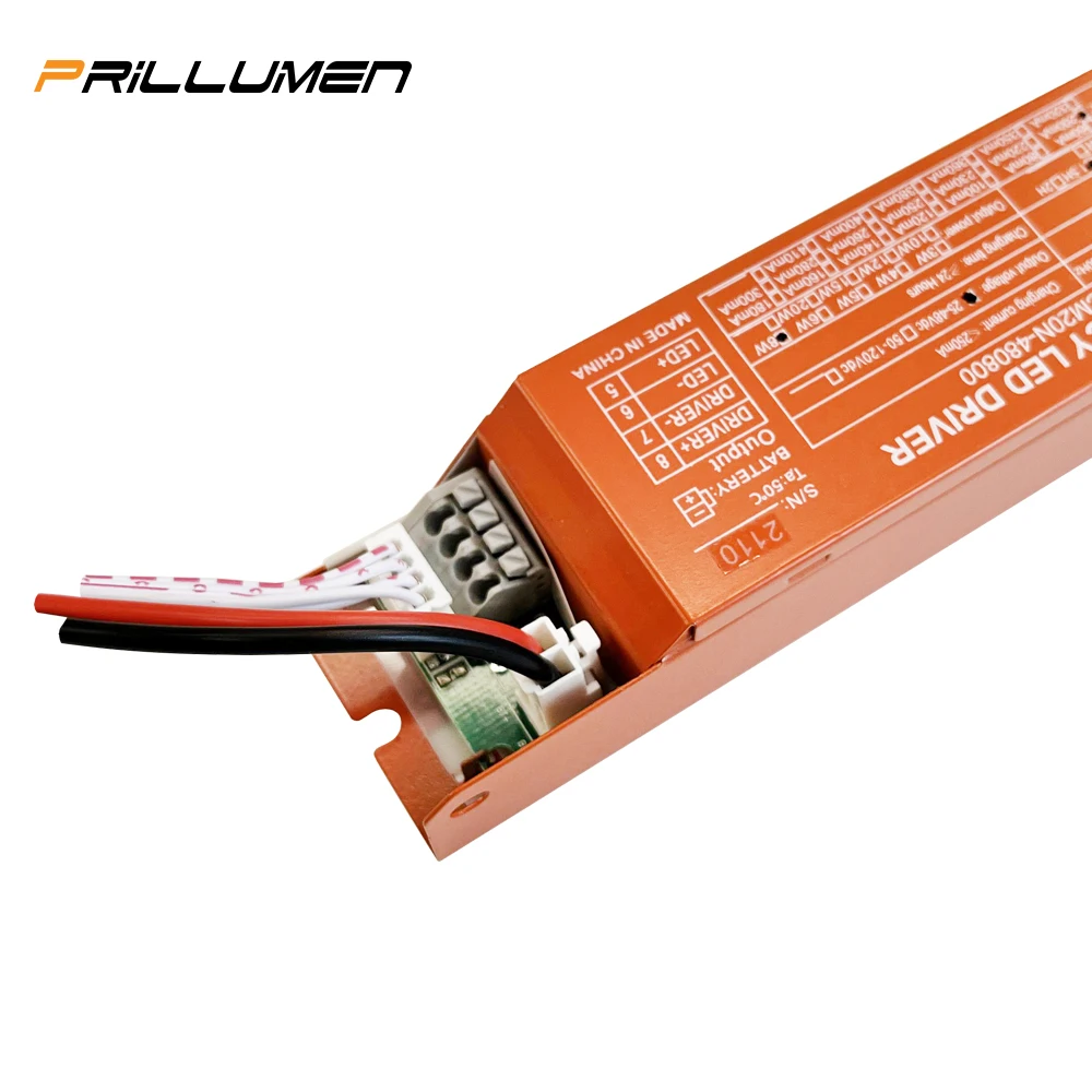 Hot Design Led Panel Light Commercial Automatic Led Triproof Light Emergency Battery Backup With External Test Button Indicator