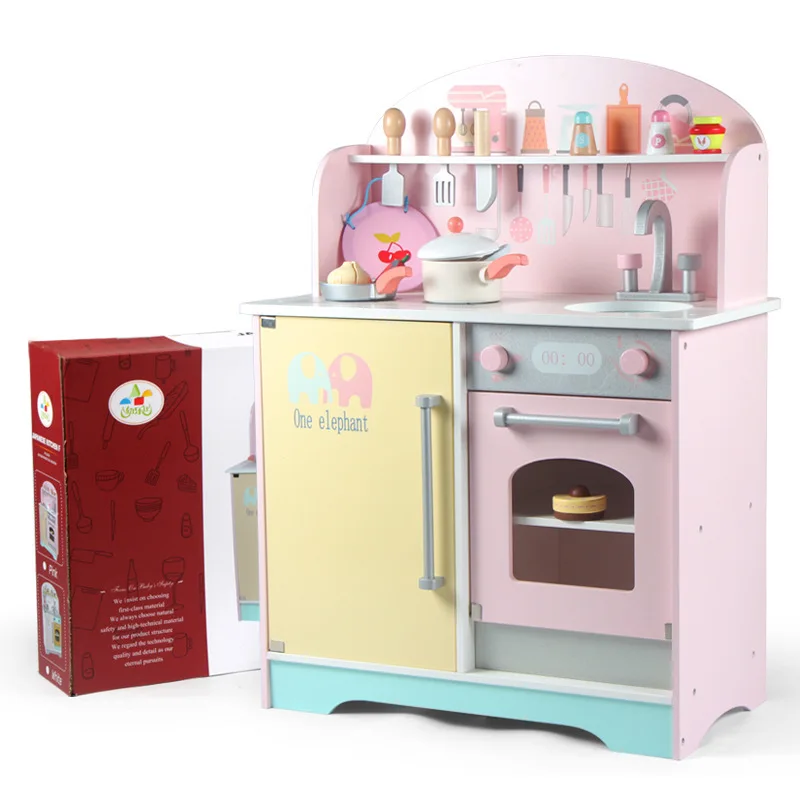 Wooden educational kitchen toys pretend play cooking food toys kids school education toys pretend play set role