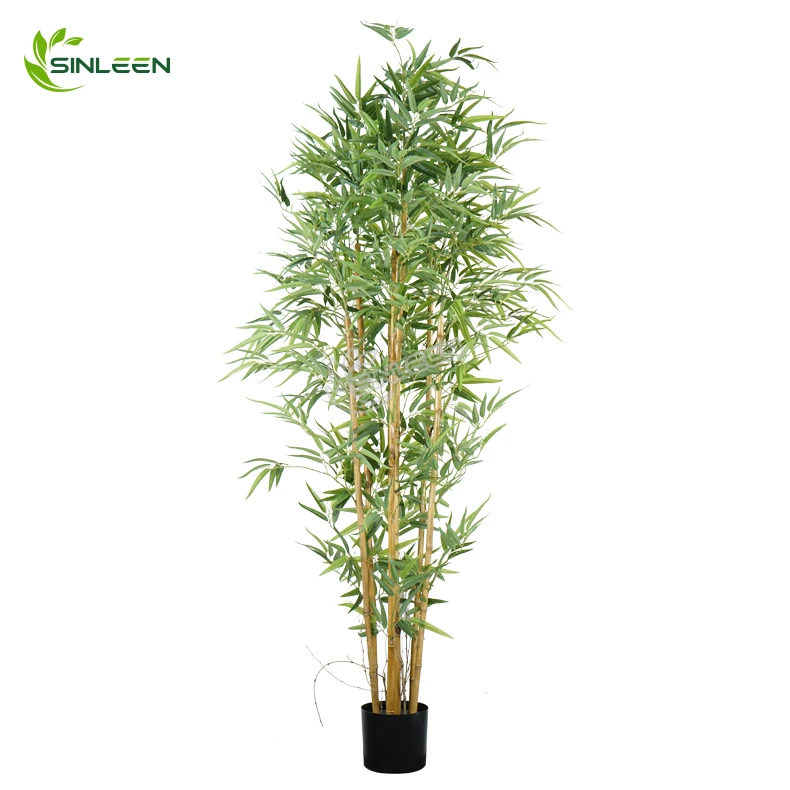 Large Plants Potted Fake Outdoor Leaf Leaves Wholesale Trees Plastic Chinese Artificiel Plant Artificial Bamboo Tall Tree