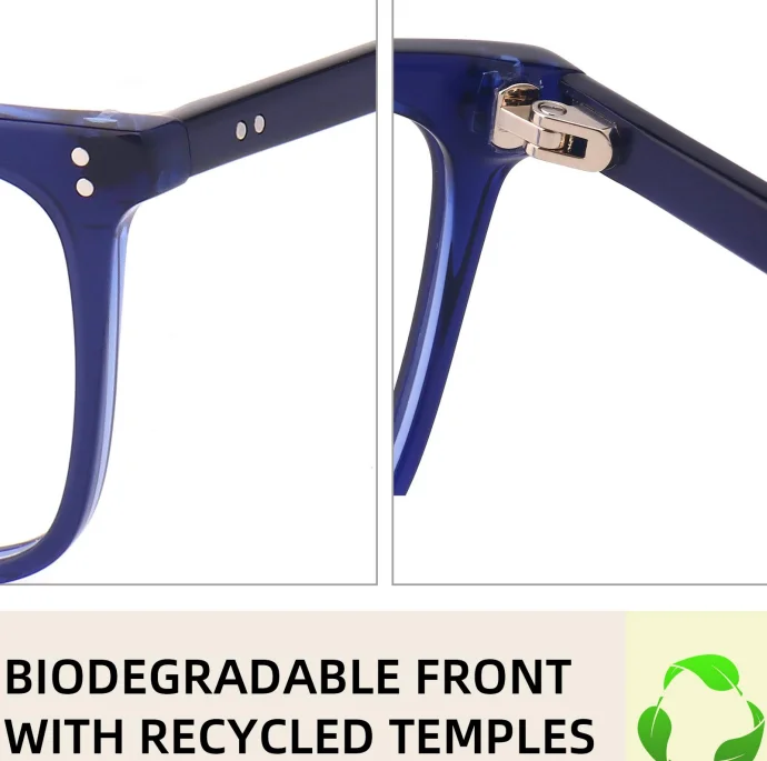 BOA1131  2022 Biodegradable Frame Glasses Recyclable Acetate Plastic Women Men optical frames eyewear