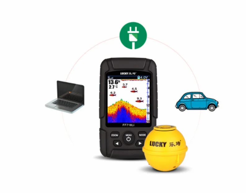 waterproof  fish finder sonar echo sounder for fishing