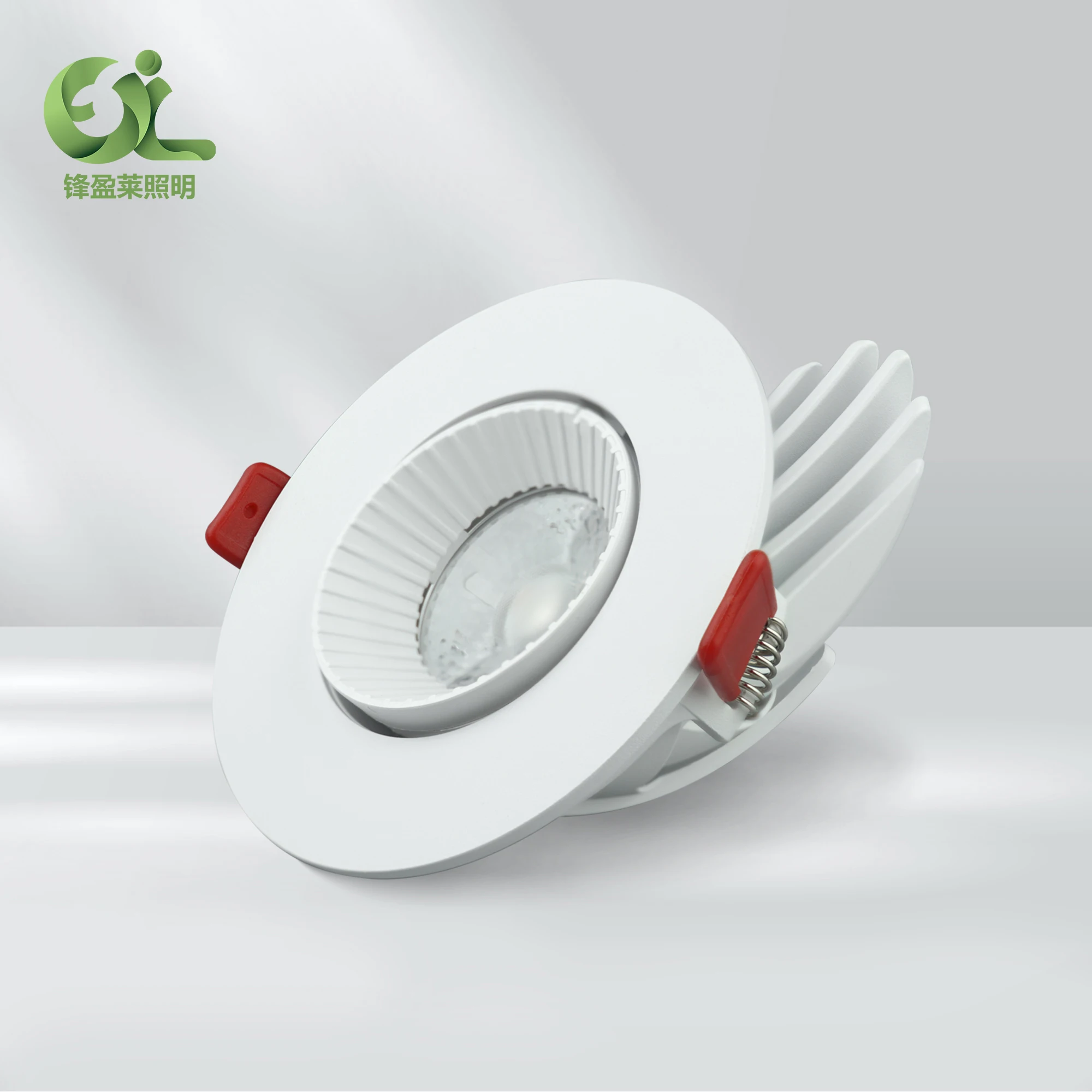 Gimbal LED Recessed Lighting 4 Inch SMD  anti-glare  downlights for Shopping Mall Hotel Lobby