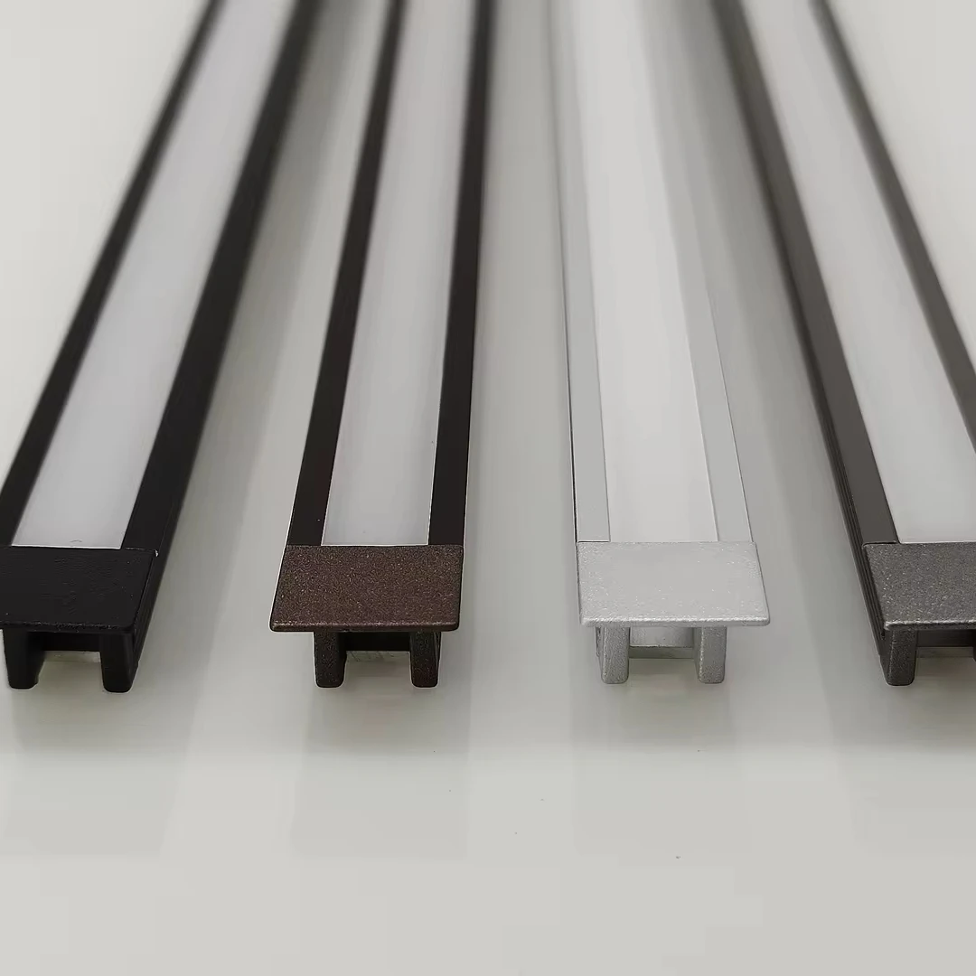 High-quality W7.9*H8.5mm Recessed Aluminum Alloy Cabinet LED Light U-Channel with Clips