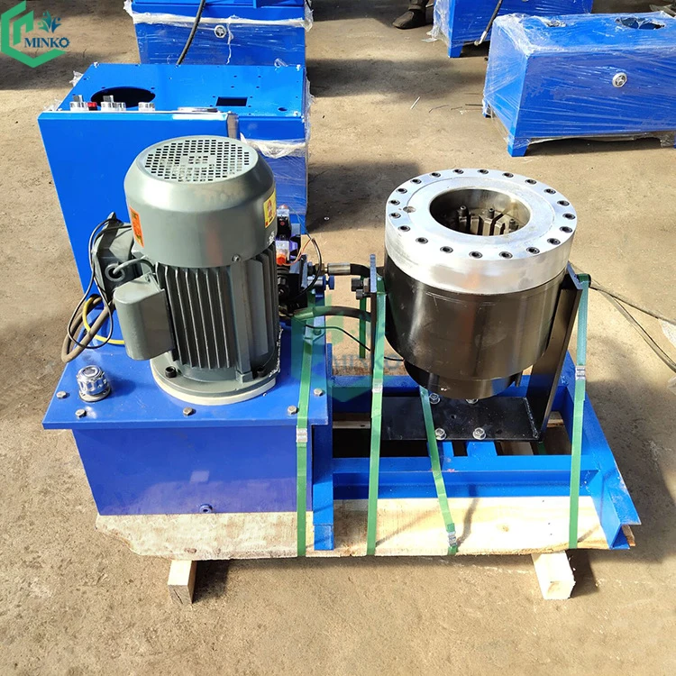 2 stations hydraulic iron pipe diameter reducing machine round steel tube shrinking reducer