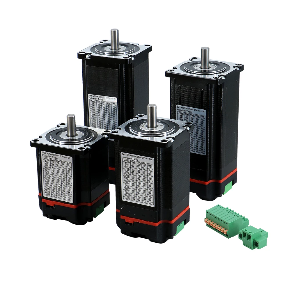 HLTNC Nema23 Closed Loop Stepper motor 1.2n 2n 2.5n 3Nm D 8mm Nema 23 Hybrid Integrated Servo Motor with drive for 3d printer