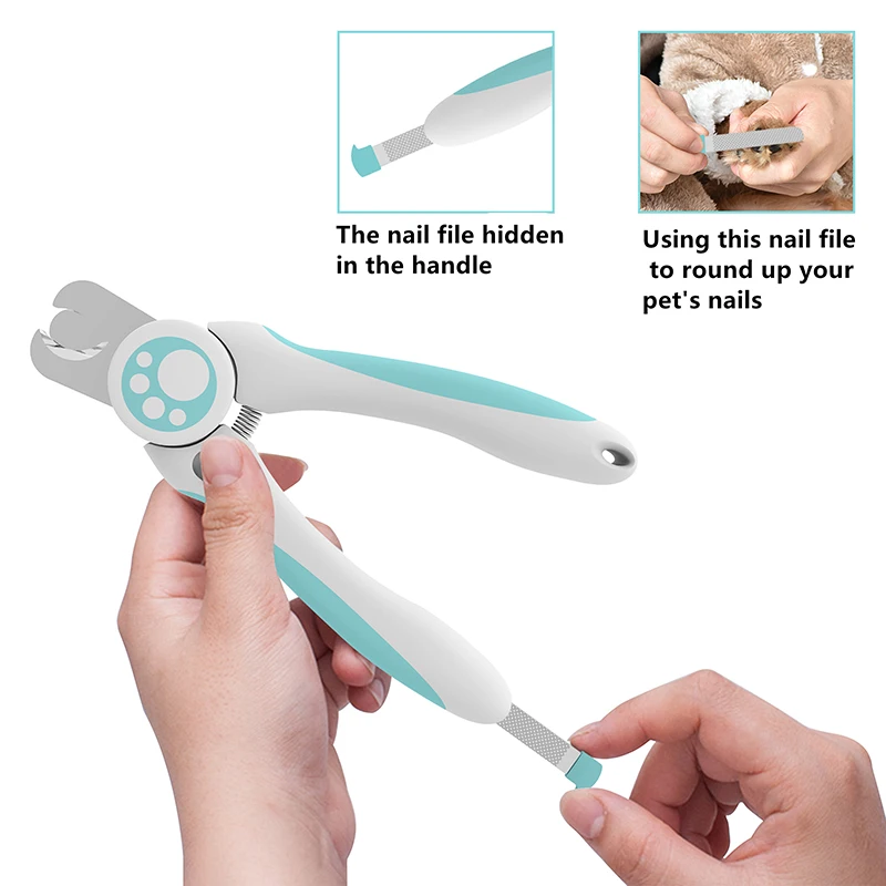 UFBemo Humanized Design with Function Convenient and Practical Blue cutting nail dog scissors