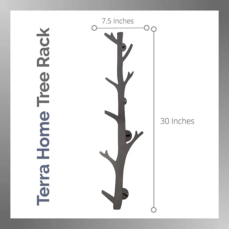 The New Modern Style Black Metal Clothes Organizer Wall Coat Hooks And Hangers