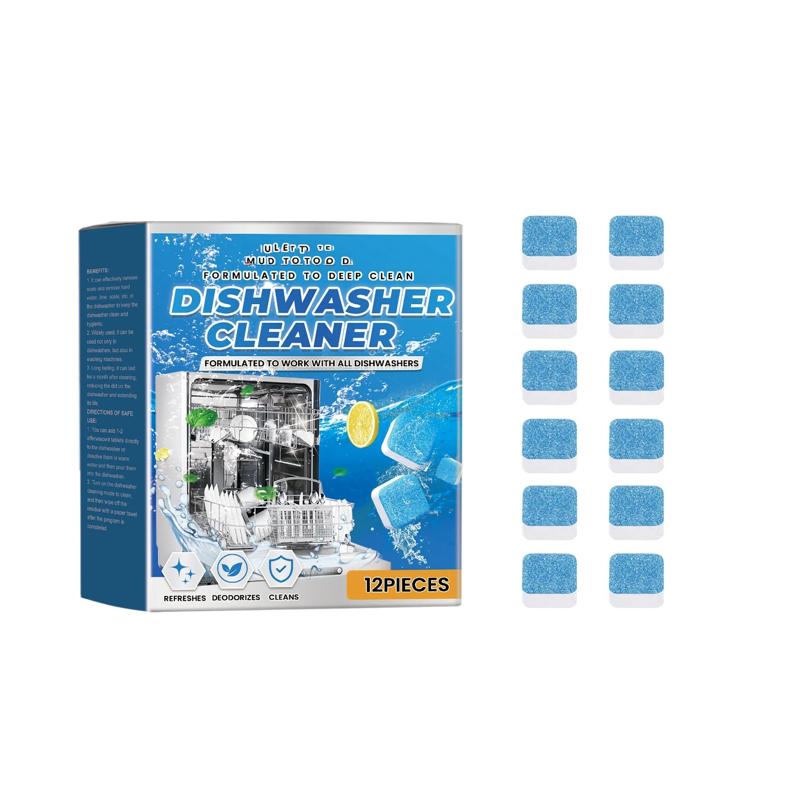 Hot Selling Natural Organic Dishwasher Detergent Tablets Easy to Clean Disposable Solid Shape for Kitchen Use