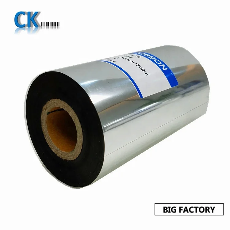 Coditeck TTR CK16 110mm*300m 110mm*74m Thermal Transfer Wax Ribbon ribbon wax for printing machine