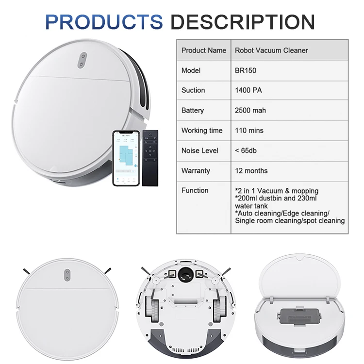 2500mAh automatic recharge infrared mapping navigation china robot vacuum cleaner custom logo,robot vacuum mop cleaner