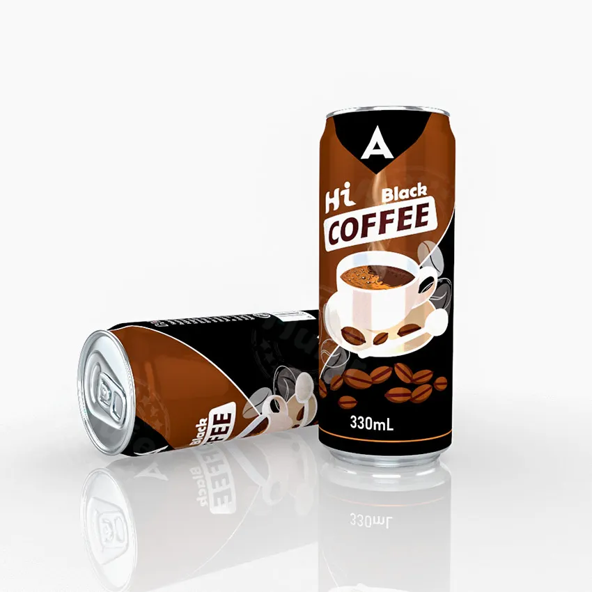 oem Mellow coffee beans Black Coffee 250ml 330ml sleek Canned Original Ready to drink wietnam Coffee Drink