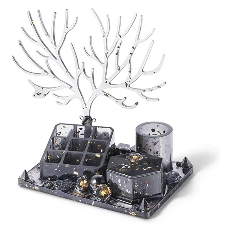 31 шт./компл. силиконовая форма с рогами стеллаж для хранения ювелирных изделий мягкая из уф смолы товары рукоделия