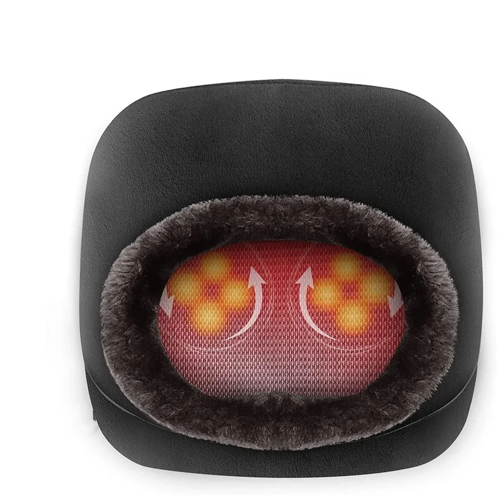 Luyao 685A Remote Foot Care 2- in -1 Shiatsu Kneading Feet & Back Heat Massager, Foot Warmer massager for Winter