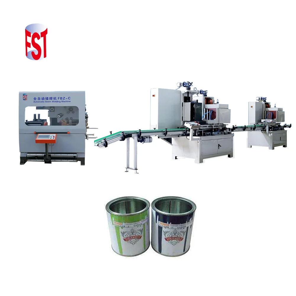 1~5liter full automatic tinplate can making machine