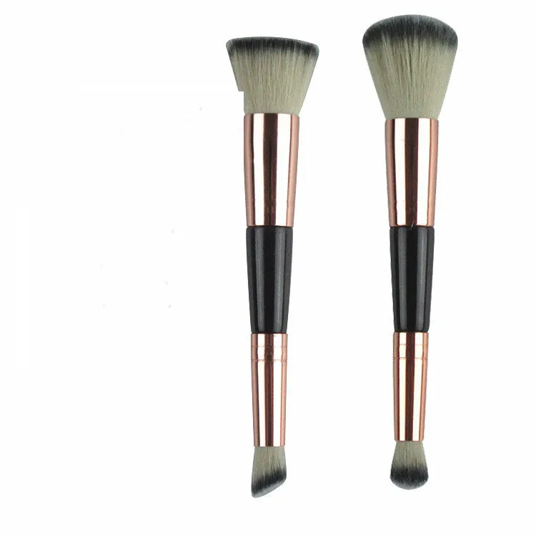 
2 Sided Double Fiber Make Up Brushes Dual Ended Big Foundation Blush Makeup Brush 