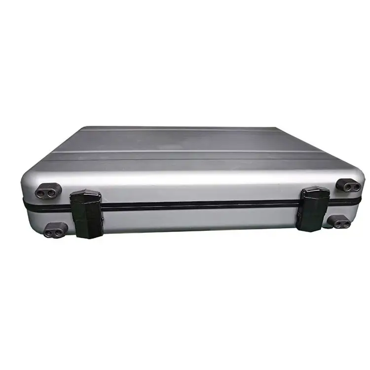 Hard Aluminum Alloy Custom Designer Briefcase Portable Laptop Briefcases Manufacture Locks Attache Document Case