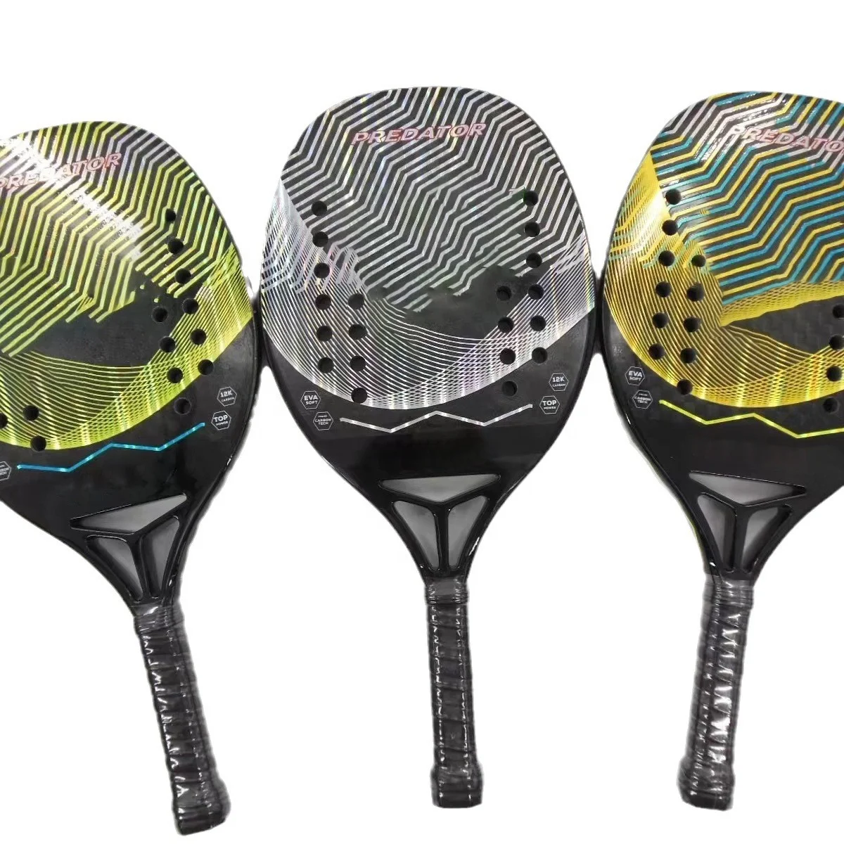 Hot Selling Padel Racket Carbon Fiber Eva Core Padel Tennis Racket Customized Paddle Racket Padel Racquet
