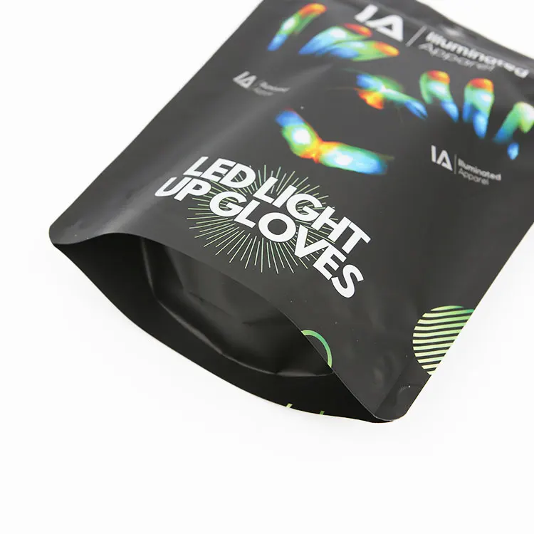 Custom printed ziplock clothing clothes packaging transparent t shirt swimwear underwear frosted plastic bag with zipper