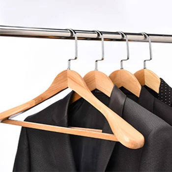 Factory wholesale hotel supplies wooden cloth hanger suits wooden hanger of clothes