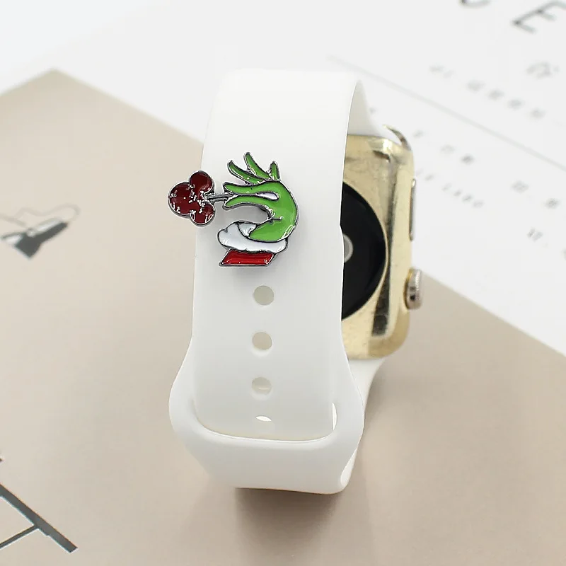 DIY Decorative Ring Loops for Active 2 Fitibit Sense Versa 3 iWatch 7 6 Fit Watch Band Charms 20mm Strap Sparkling Ornament