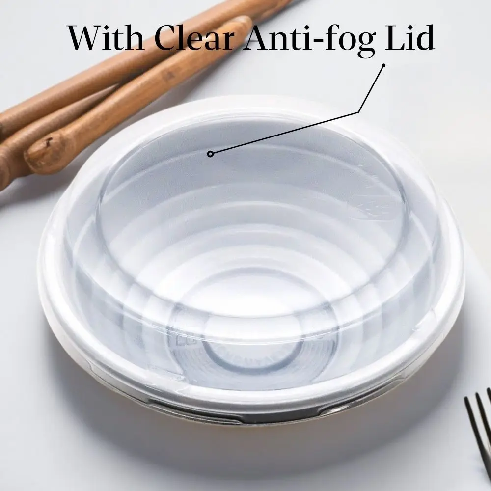 Manufacturer Wholesale 650ML Disposable Food Grade Microwavable Takeaway Food Packaging Salad Bowl