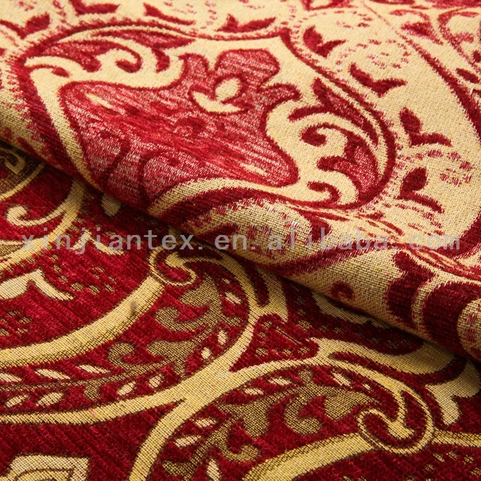 Low MOQ different types of polyester chenille fabric for sofa