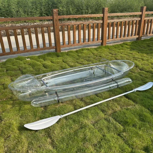 Best-selling transparent PC hull frame canoe 100 kg pontoon load airbag Outdoor adventure transparent backseat rafting