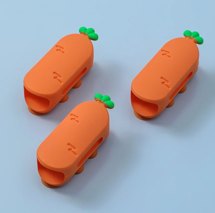 YDS Custom Bathroom Accessories Carrot Silicone Shower Holder Suction Shower Silicone Bracket