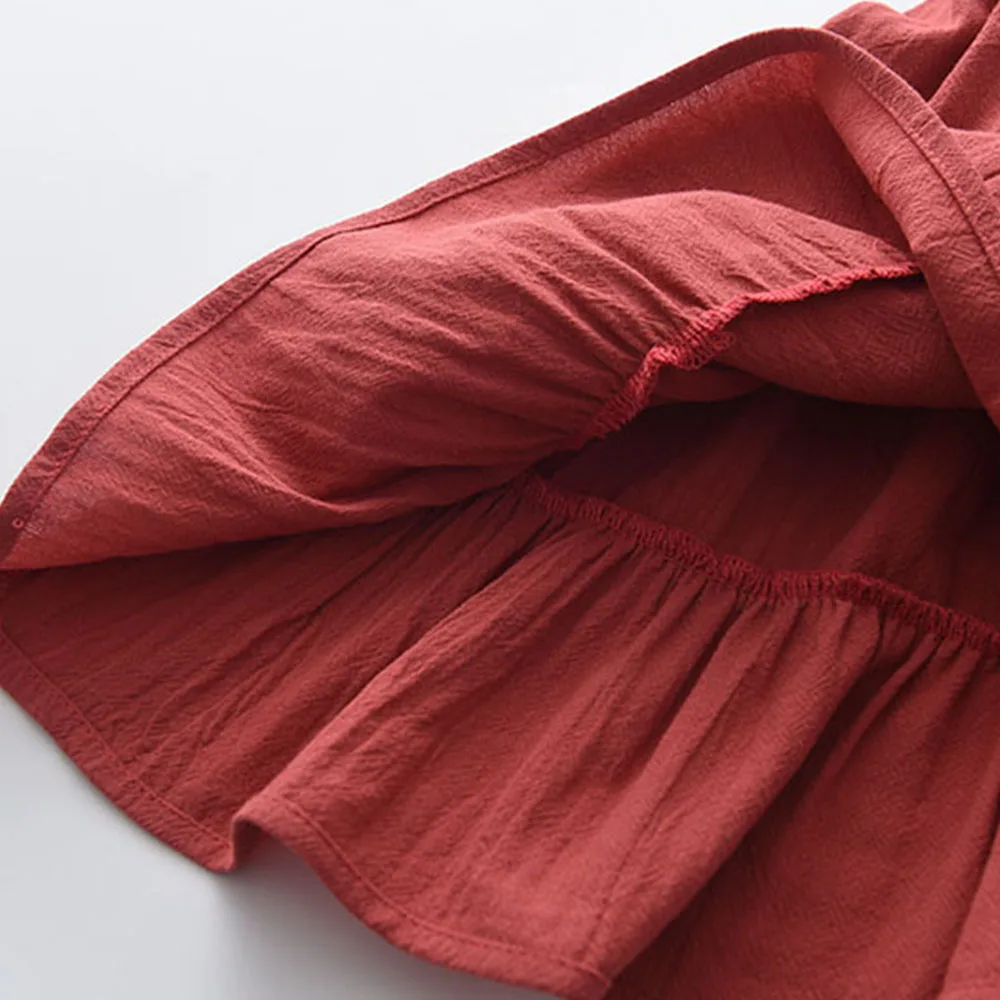 Bear Leader Summer 2022 New Casual Baby Kid Girl Infant Sleeveless Ruffles Princess Dress Cute Solid Color Korean Kids Clothes