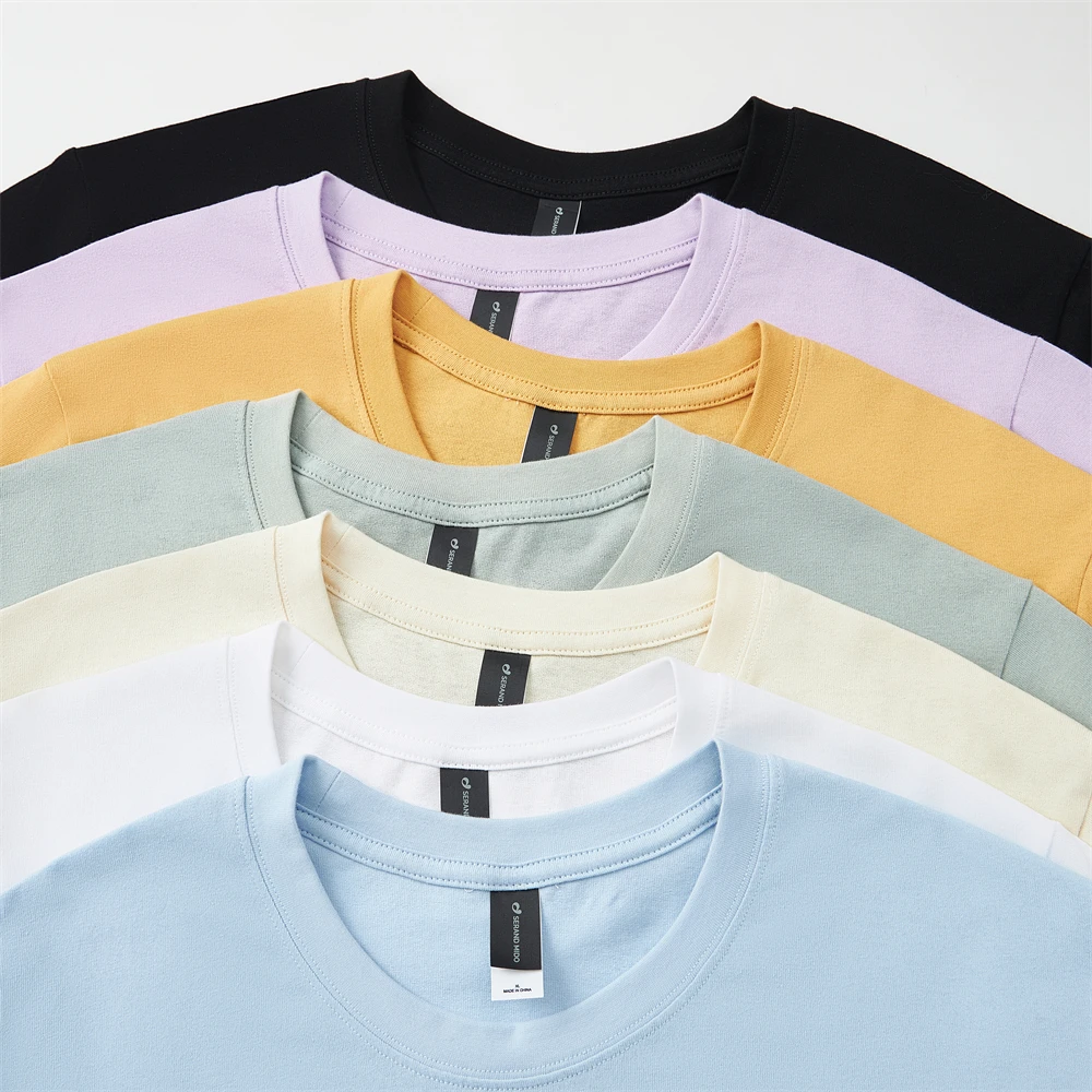 Wholesale Blank T Shirt Custom 100% Cotton T-shirt Printing Logo For Mens Plain T Shirts Printed White Black T Shirt