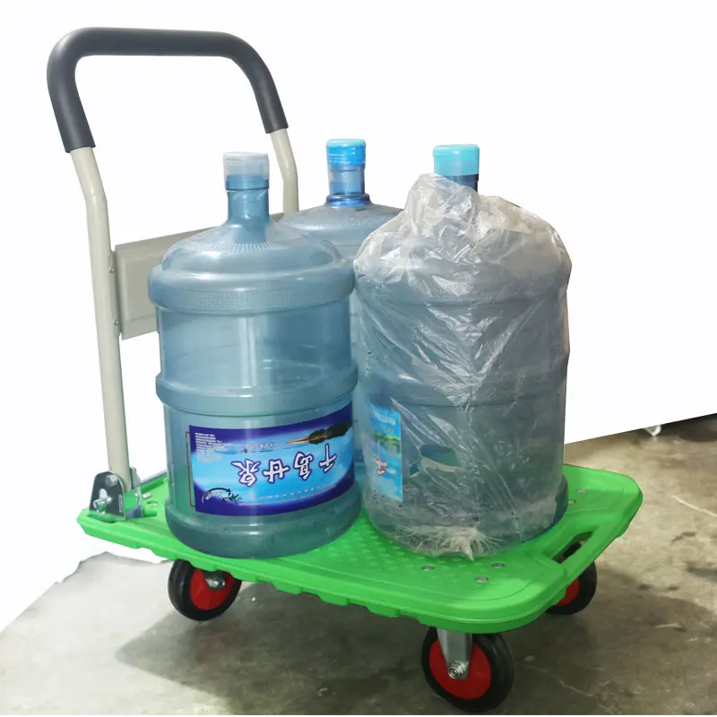 
300kgs Factory Platform Trolley Plastic Hand Cart for Warehouse Easy Moving Professional Machine Tool Movers Carry Cargo Storage 