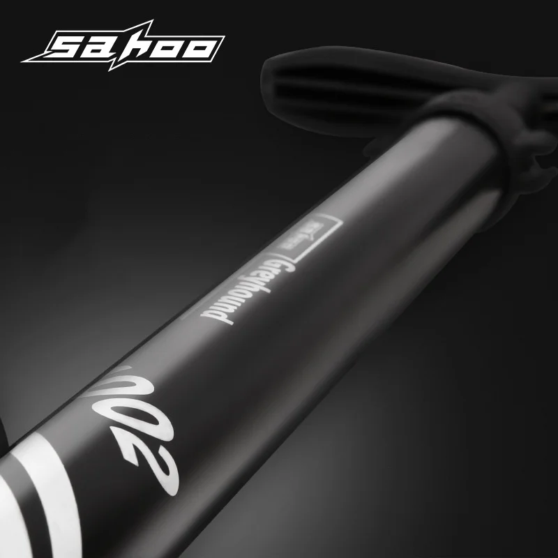 SAHOO portable aluminum alloy bicycle floor type English French American mouth high pressure pump bicycle accessories