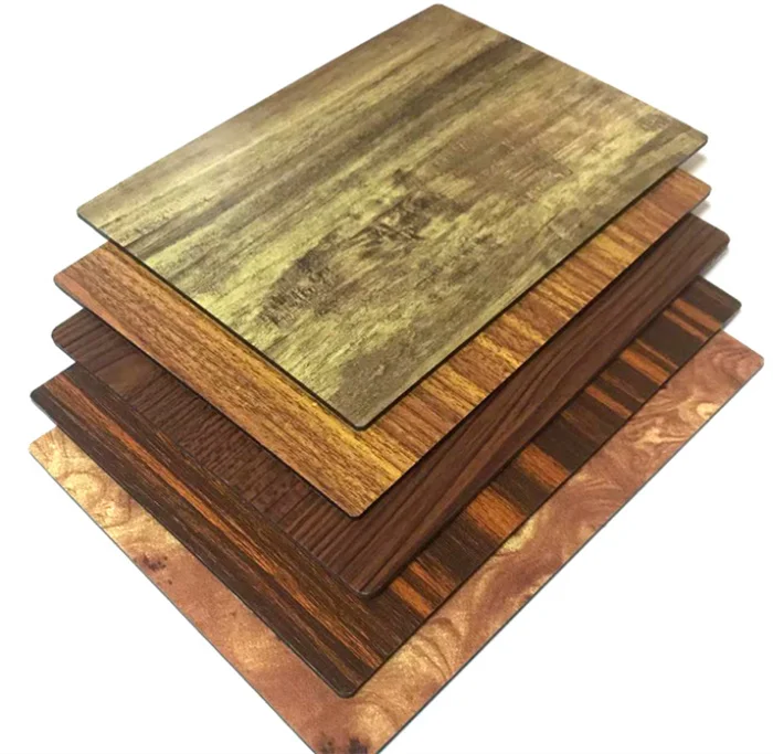 Wood Grain PVDF Coated Exterior Wall Clad Grain Aluminum Composite Panel Wooden