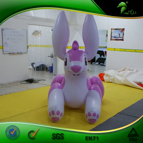 Inflatable Easter Bunny Toy Animal Cartoon Rabbit Figure Doll