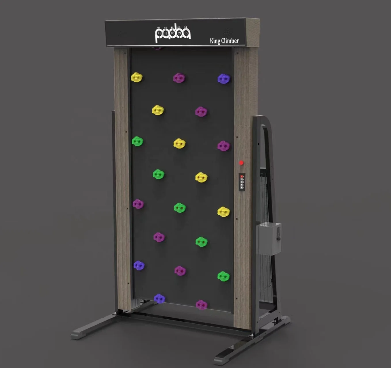 New Trend Automatic Rotating Boulder Equipment Portable Treadwall Challenging Rock Climbing Machine