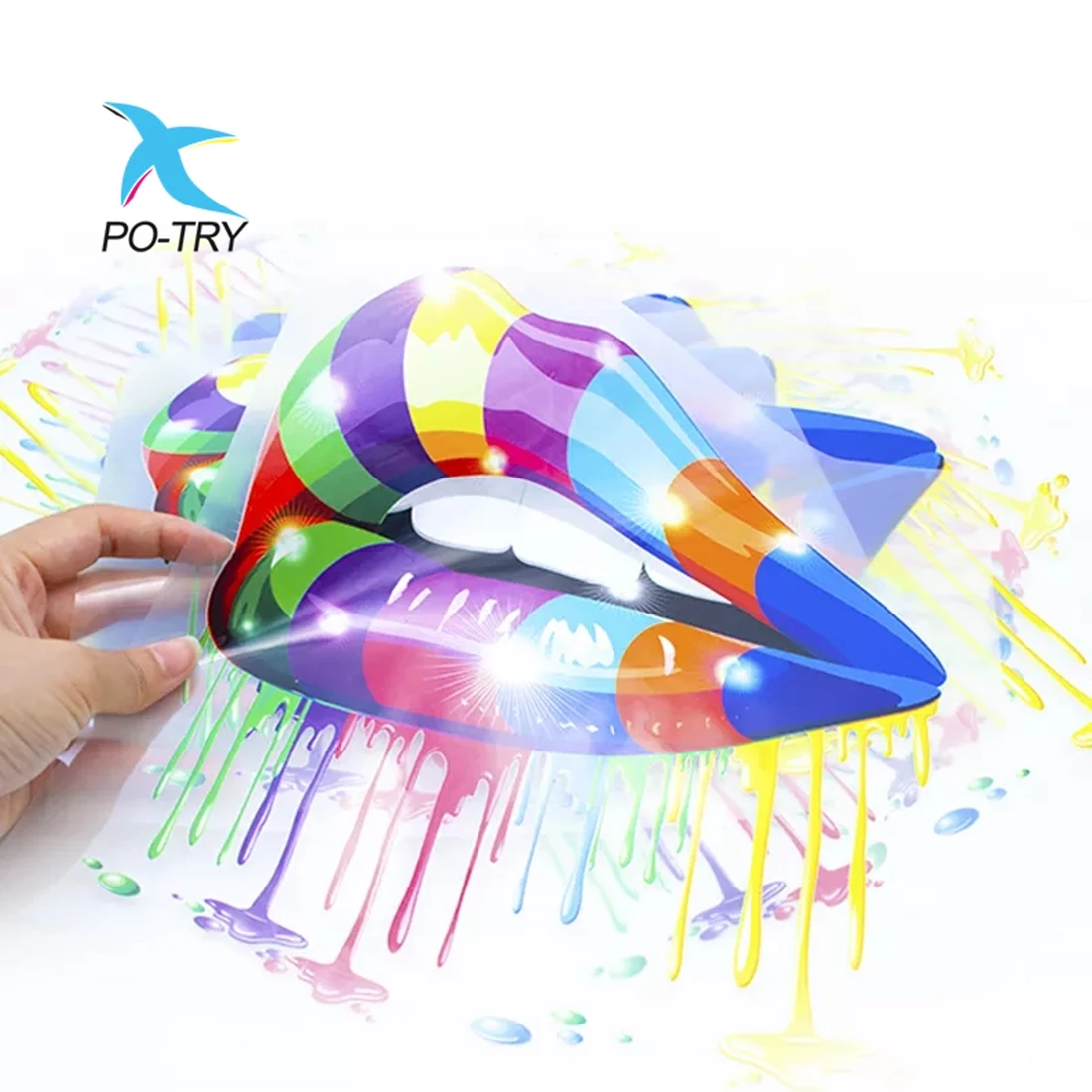 Po-Try A3 A4 A3+ Sheets Dtf Direct To Film Printing On Desktop Dtf Printer L1800 13X19Inch