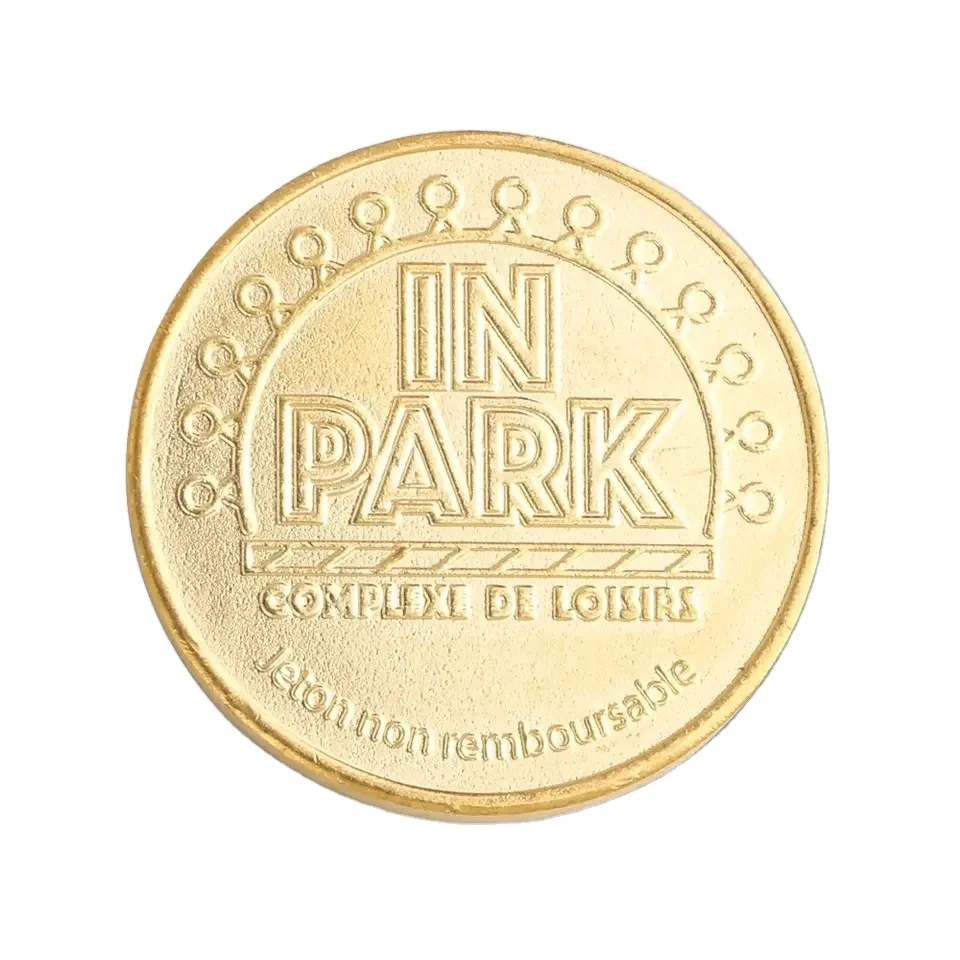 Custom Blank Gold Silver Game Token Metal Souvenir Token Coins For Arcade Game Machine Claw Machine