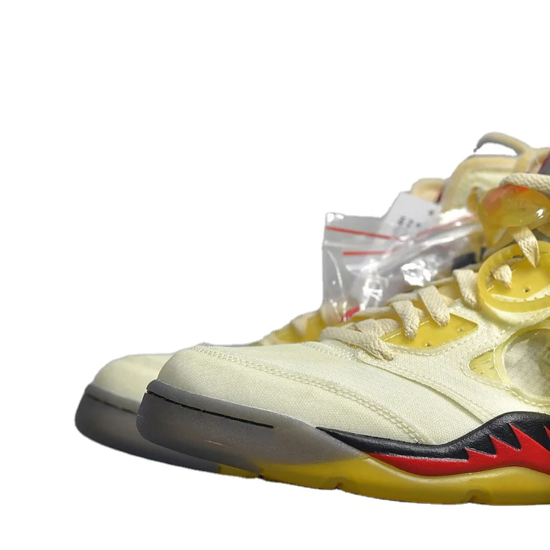 Wholesale Top Quality Genuine Leather With Original Logo box Sail OW shoes AJ  5