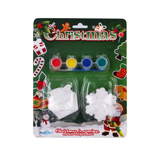 New 4 Colors Christmas Paint for Kids DIY  Color Unique Christmas Arts and Crafts Gift