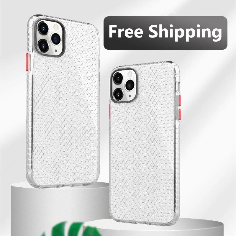 Полная защита 2 1 мм прозрачный мягкий ТПУ ударопрочный чехол для мобильного телефона iPhone 6 7 8 plus 11