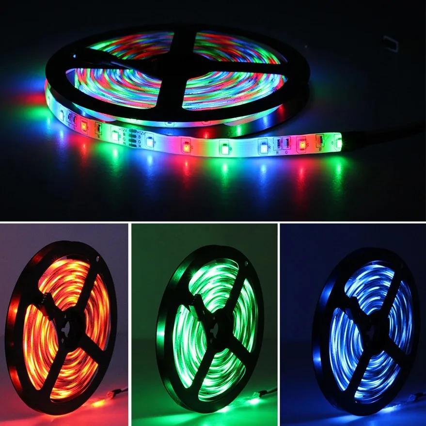 DC5V RGB LED Strip Kit Flexible Waterproof Outdoor Smart 5M LED Strip 2835 5050 SMD IP65 LED Strips Lights