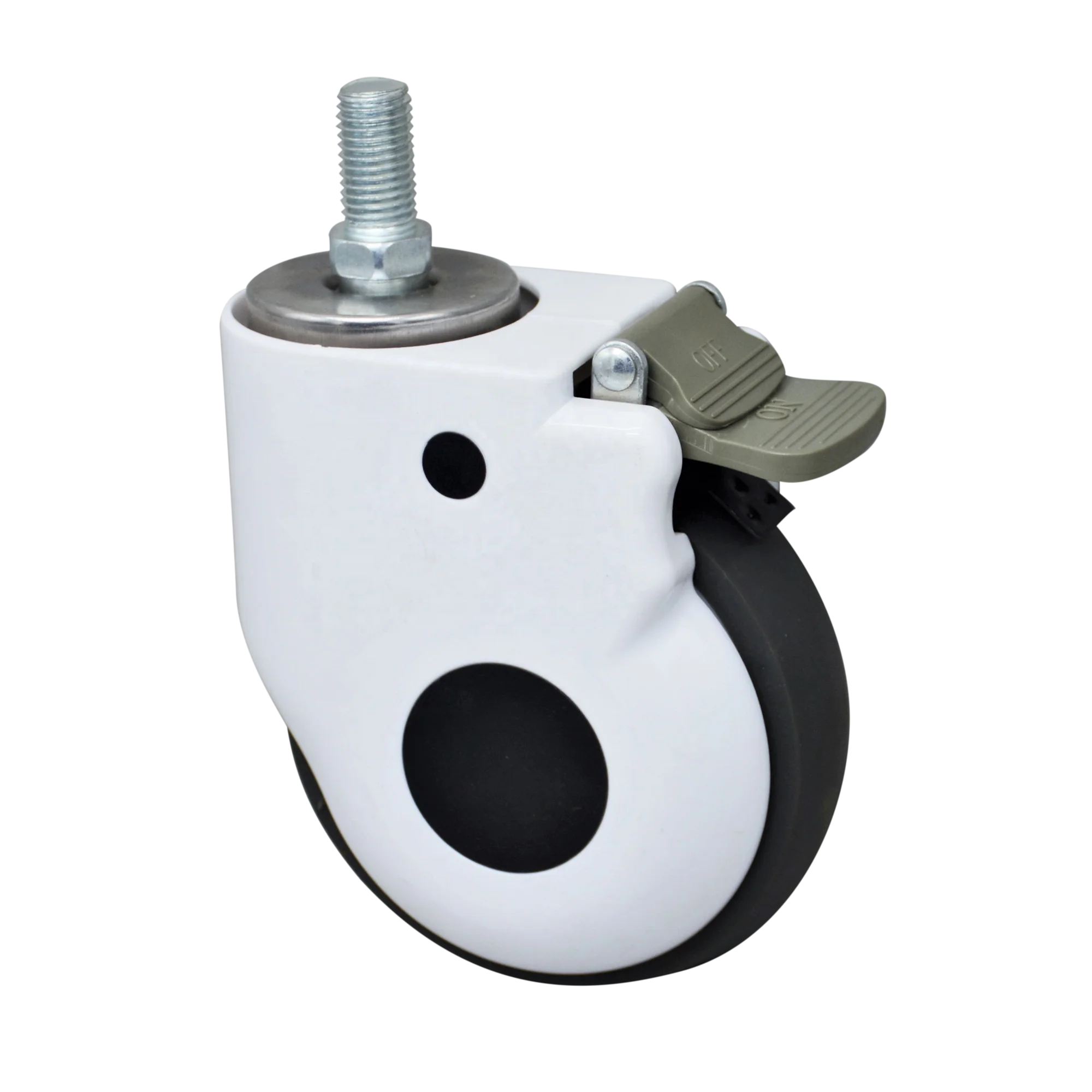 SS 4 inch hospital bed medical castors caster wheel with brake 80kg load