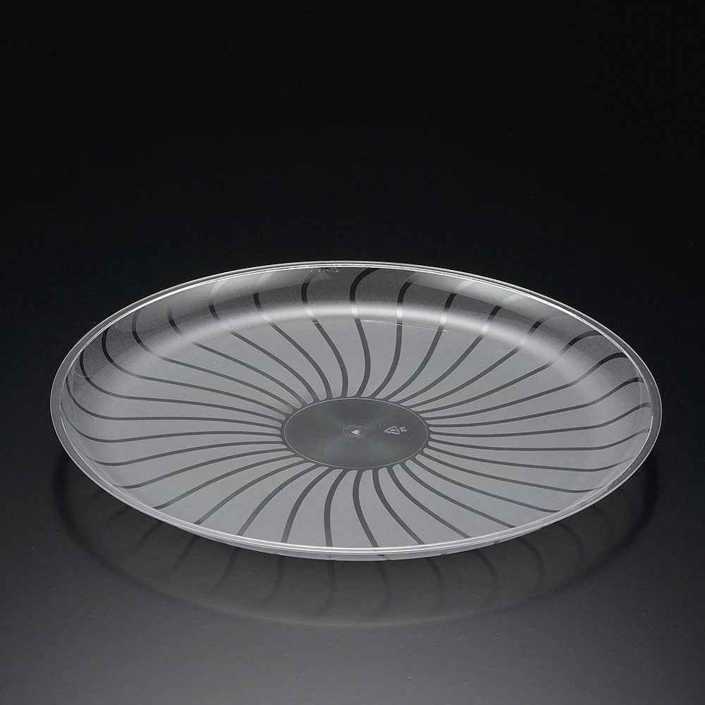 Good price picnic bread round size arab snacks wholesale clear large disposable serving plastic tray