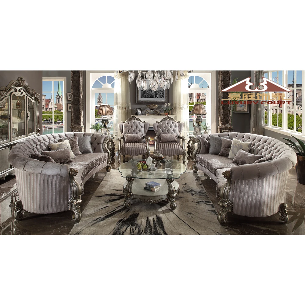 Longhao new Style  Furniture Luxury Living Furniture Leather Sofa Sets
