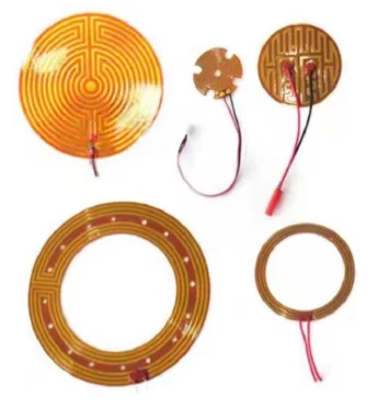 customized 5v 12v 24v 36v 48v industrial electric adhesive pi heating film flexible kapton polyimide heater