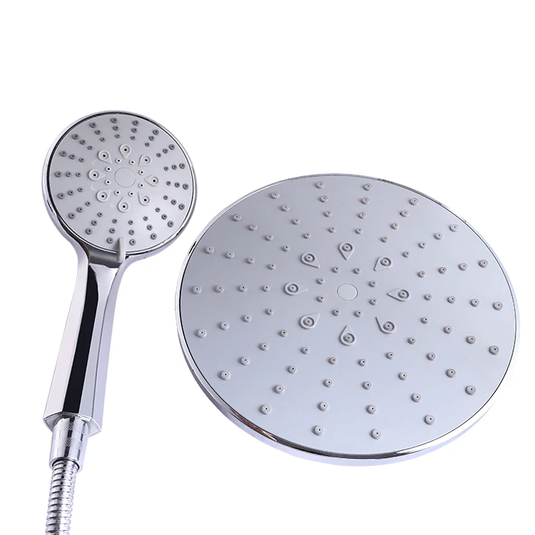 8 Inch Multifunctional High Quality ABS Plastic High Pressure 3 Mode Adjustable Chrome Handheld Bathroom Shower Head