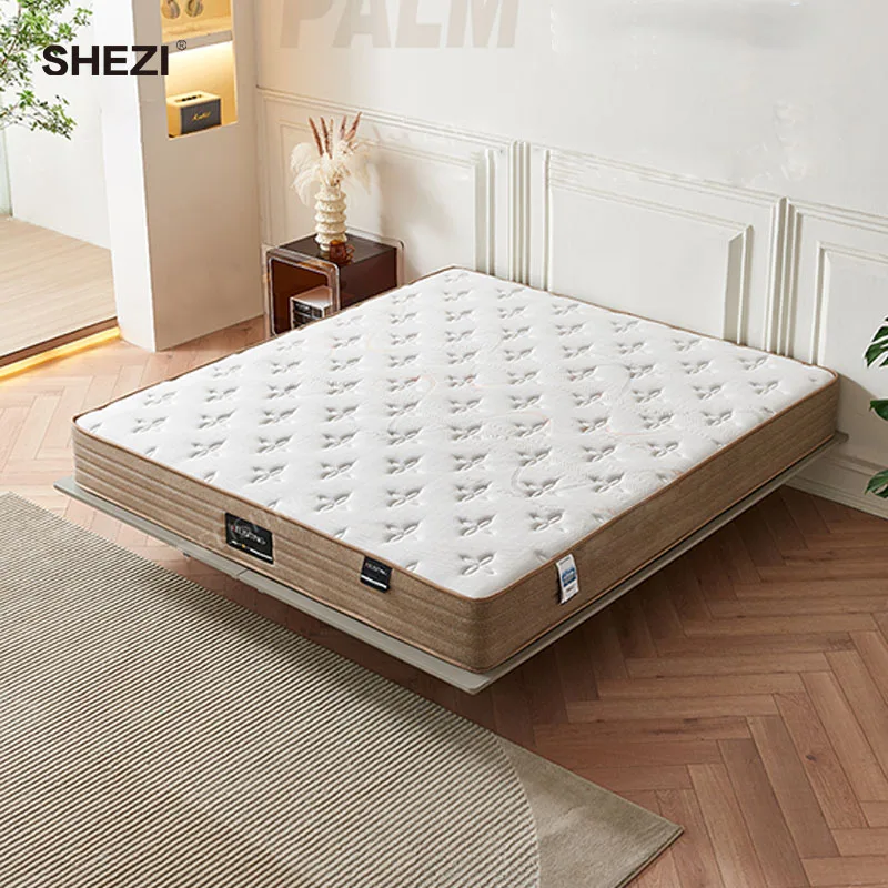 SHEZI Queen King Size Матрас нулевого давления пены Ультра-мягкий скользящий Карманный пружинный экологически чистый 3D дышащий слой