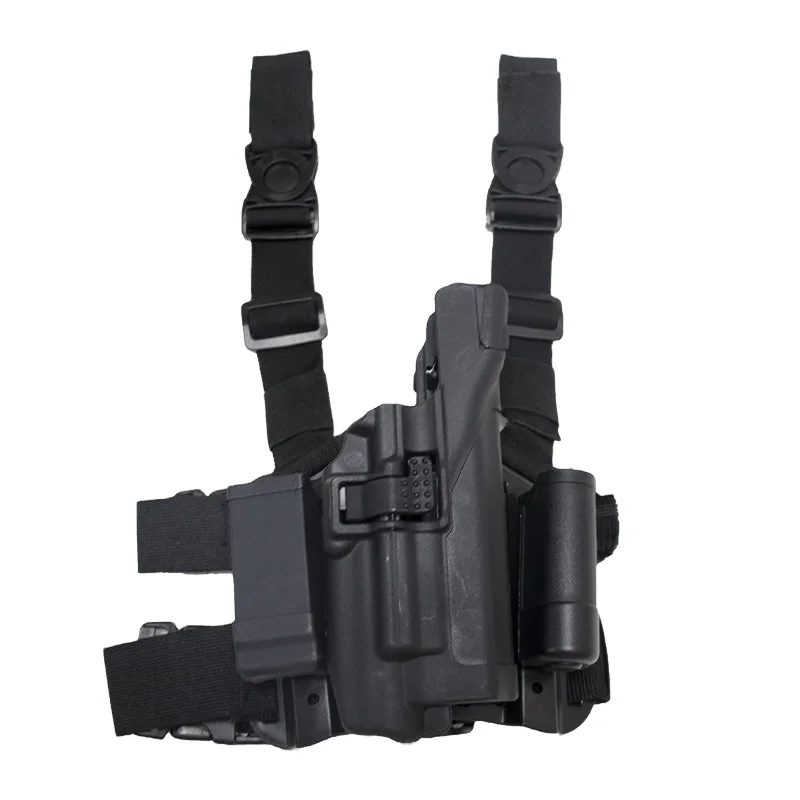 Glock G17 Tactical Gun Sleeve High-Quality Wear-Resistant Polymer Thigh Sleeve Can Be Used With Tactical Light