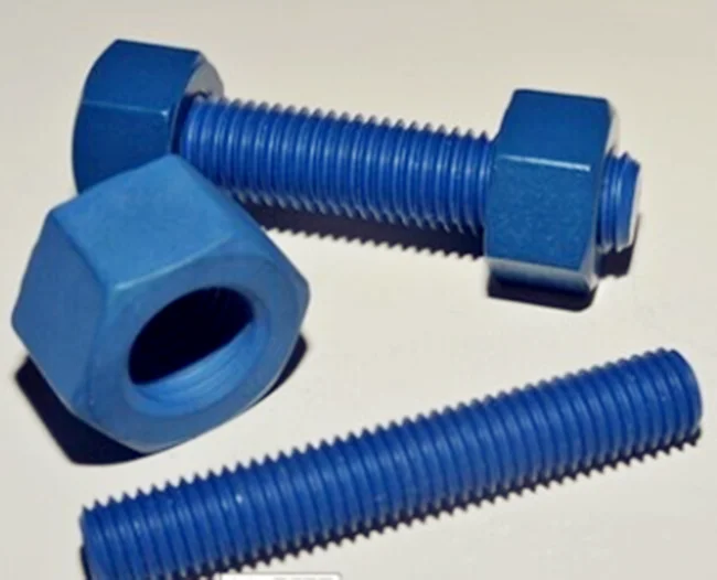 plastic powder coated used in marine water heavy big bolt